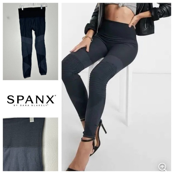 Spanx Look at Me Now Seamless‎ Moto Leggings M - Picture 1 of 9